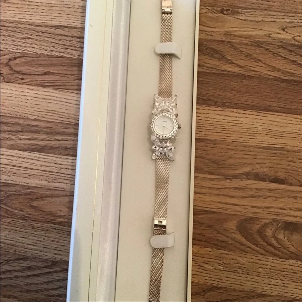 Lenox - Solid Sterling Silver 925 and Crystal Watch - Picture 7 of 8
